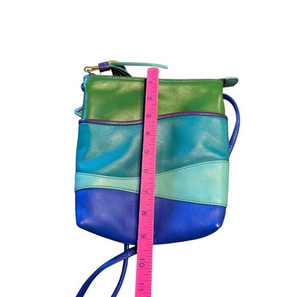 RFID Handbag Multicolored Blues - Picture 5 of 7